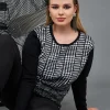 Maglia jacquard BLACK