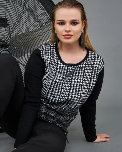 Maglia jacquard BLACK