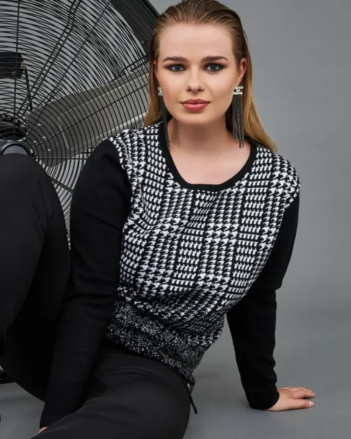 Maglia jacquard BLACK