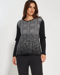 Maglia jacquard BLACK