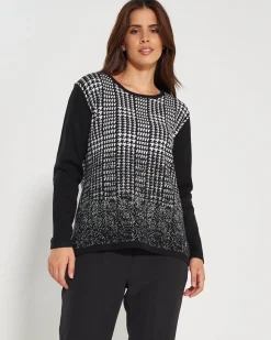 Maglia jacquard BLACK