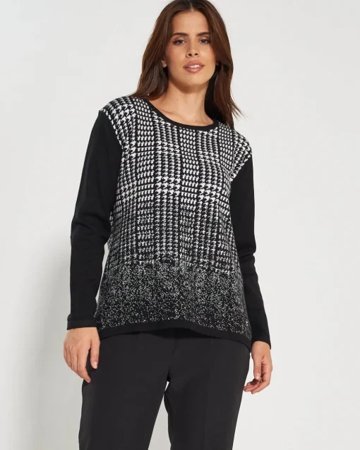 Maglia jacquard BLACK