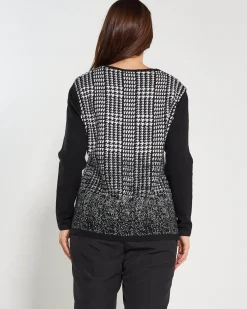 Maglia jacquard BLACK