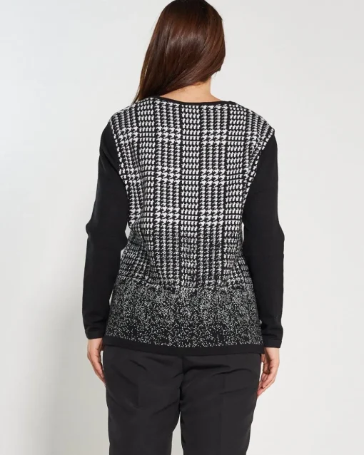 Maglia jacquard BLACK