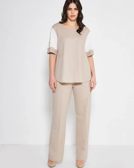 Maglia lino BEIGE