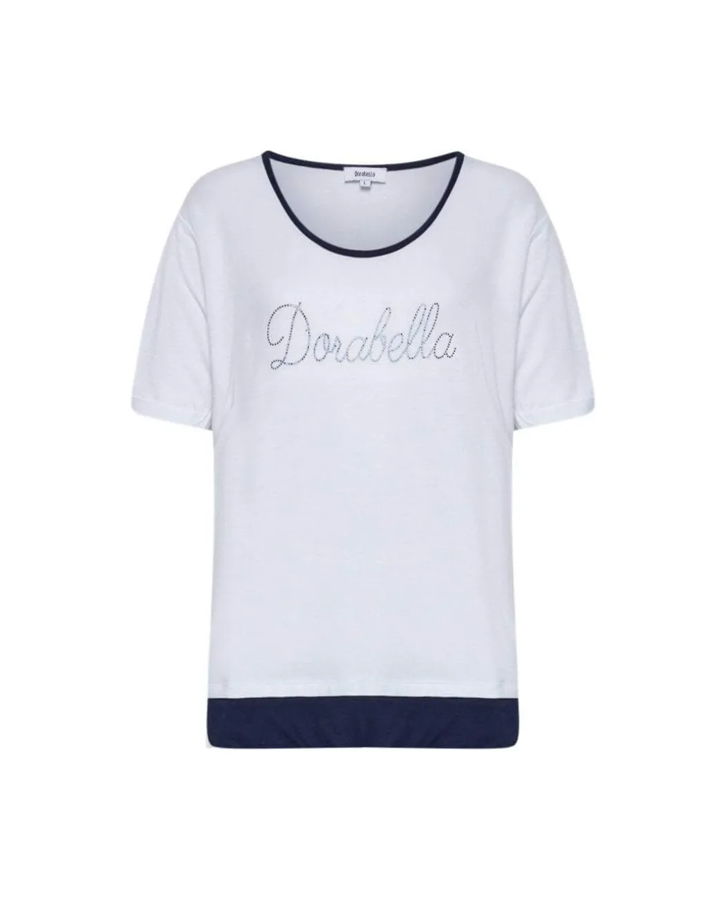 Maglia logo strass BIANCO