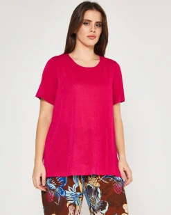 Maglia lurex FUXIA