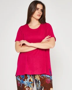 Maglia lurex FUXIA