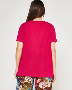Maglia lurex FUXIA