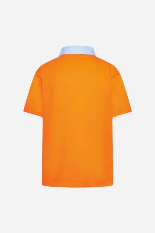 Maglia polo con bottoncini ORANGE