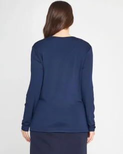 Maglia stampa cuori Blu