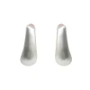 Orecchini a goccia satinati SILVER
