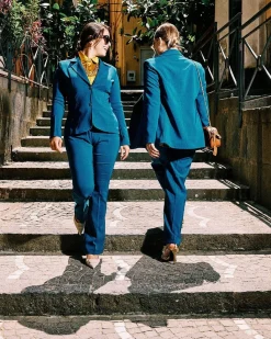 Pantalone a gamba dritta con elastico posteriore OTTANIO