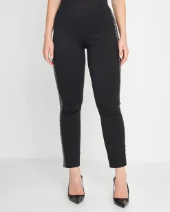 Pantalone banda pied de poul NERO