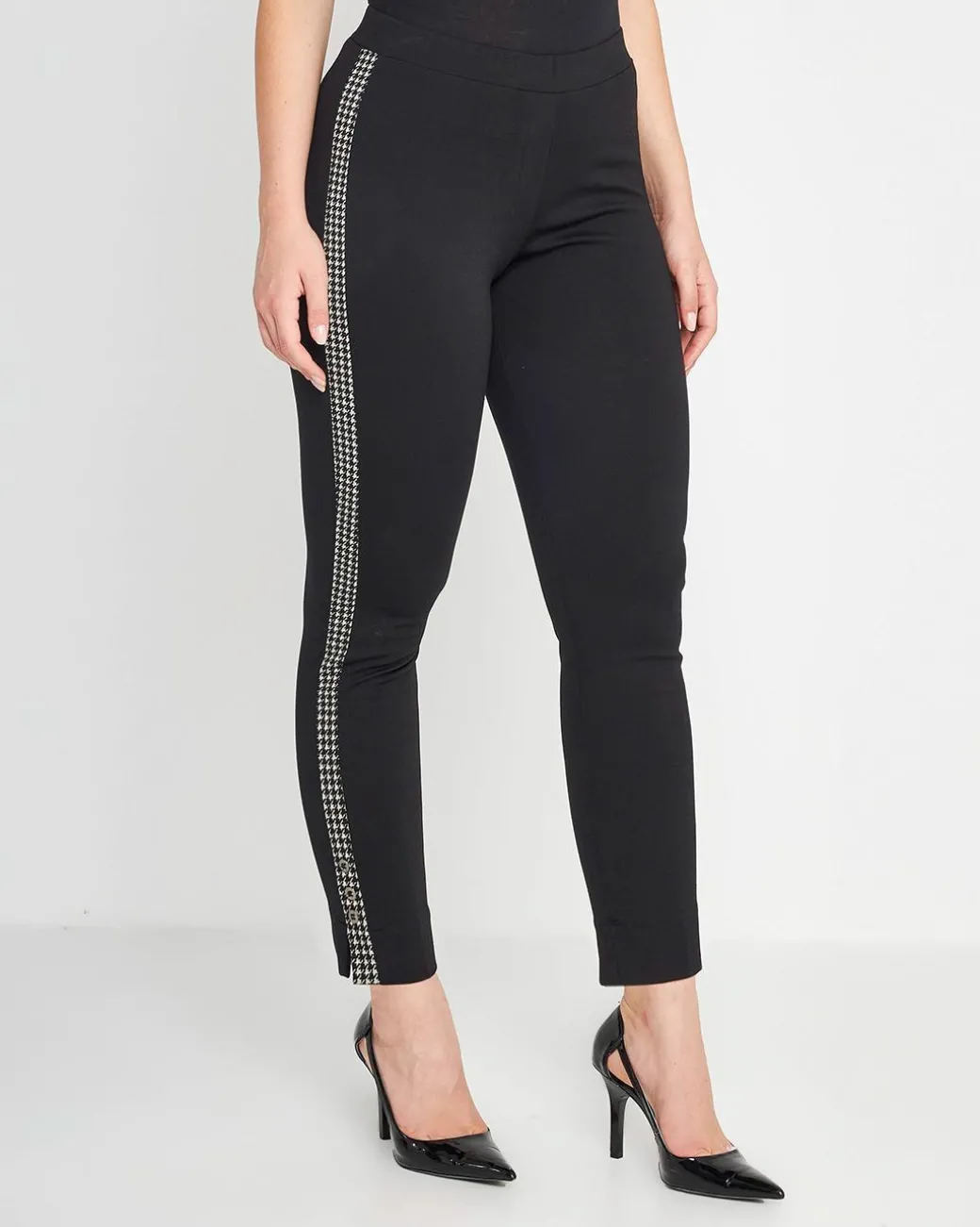 Pantalone banda pied de poul NERO