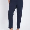 Pantalone basic con taglio push up posteriore BLU