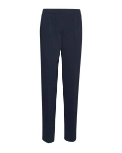 Pantalone basic con taglio push up posteriore BLU