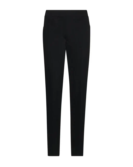 Pantalone basic con taglio push up posteriore NERO