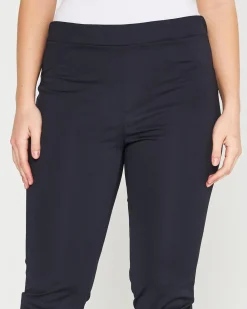 Pantalone basic con taglio push up posteriore BLU