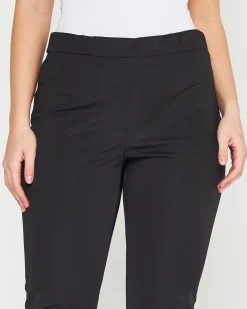 Pantalone basic con taglio push up posteriore NERO