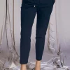 Pantalone comfy dal taglio jogger e coulisse BLU