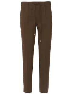 Pantalone comfy dal taglio jogger e coulisse MORO