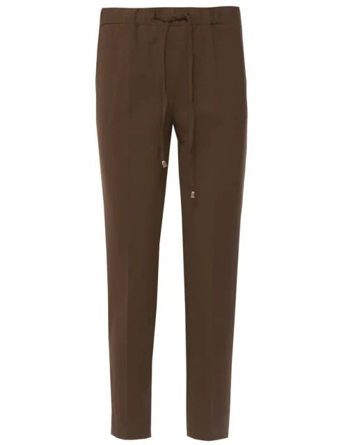 Pantalone comfy dal taglio jogger e coulisse MORO