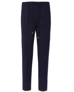 Pantalone comfy dal taglio jogger e coulisse BLU