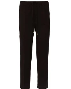 Pantalone comfy dal taglio jogger e coulisse NERO