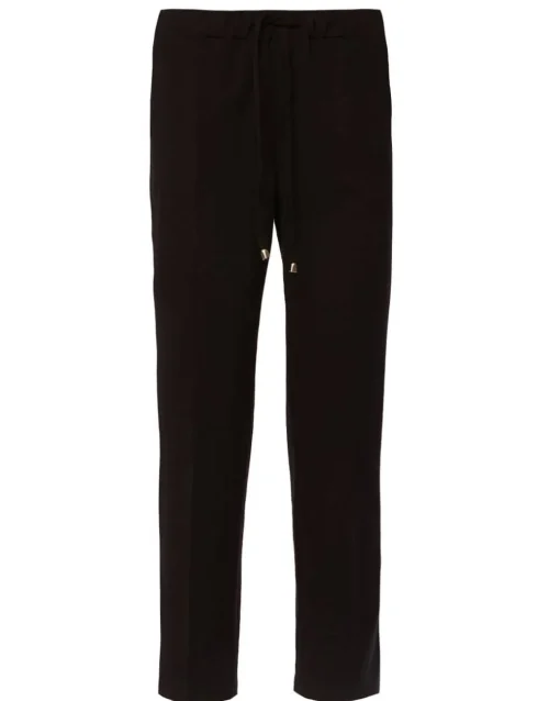Pantalone comfy dal taglio jogger e coulisse NERO