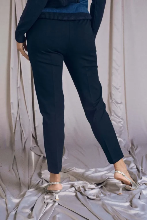 Pantalone comfy dal taglio jogger e coulisse BLU
