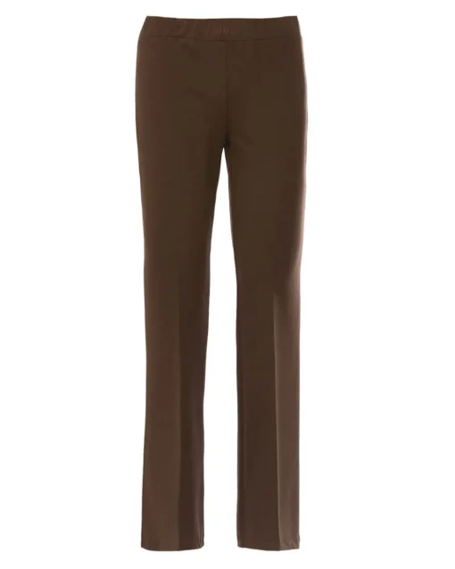 Pantalone comfy flare con vita elastica MORO