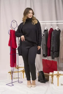 PANTALONE FANTASIA MODELLO SKINNY NERO