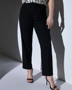 Pantalone fluido in cady NERO