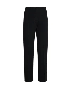 Pantalone fluido in cady NERO