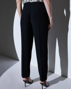 Pantalone fluido in cady NERO
