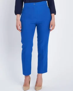 Pantalone in bistretch slim fit ROYAL BLUE
