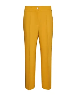 Pantalone in bistretch slim fit SENAPE