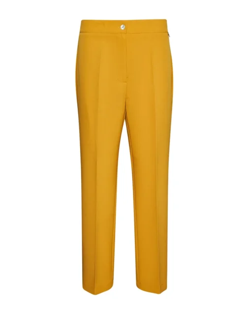 Pantalone in bistretch slim fit SENAPE