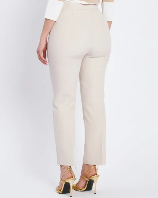 Pantalone in bistretch slim fit BEIGE ROSE