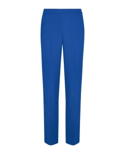 Pantalone in cady a gamba dritta BLU CHINA