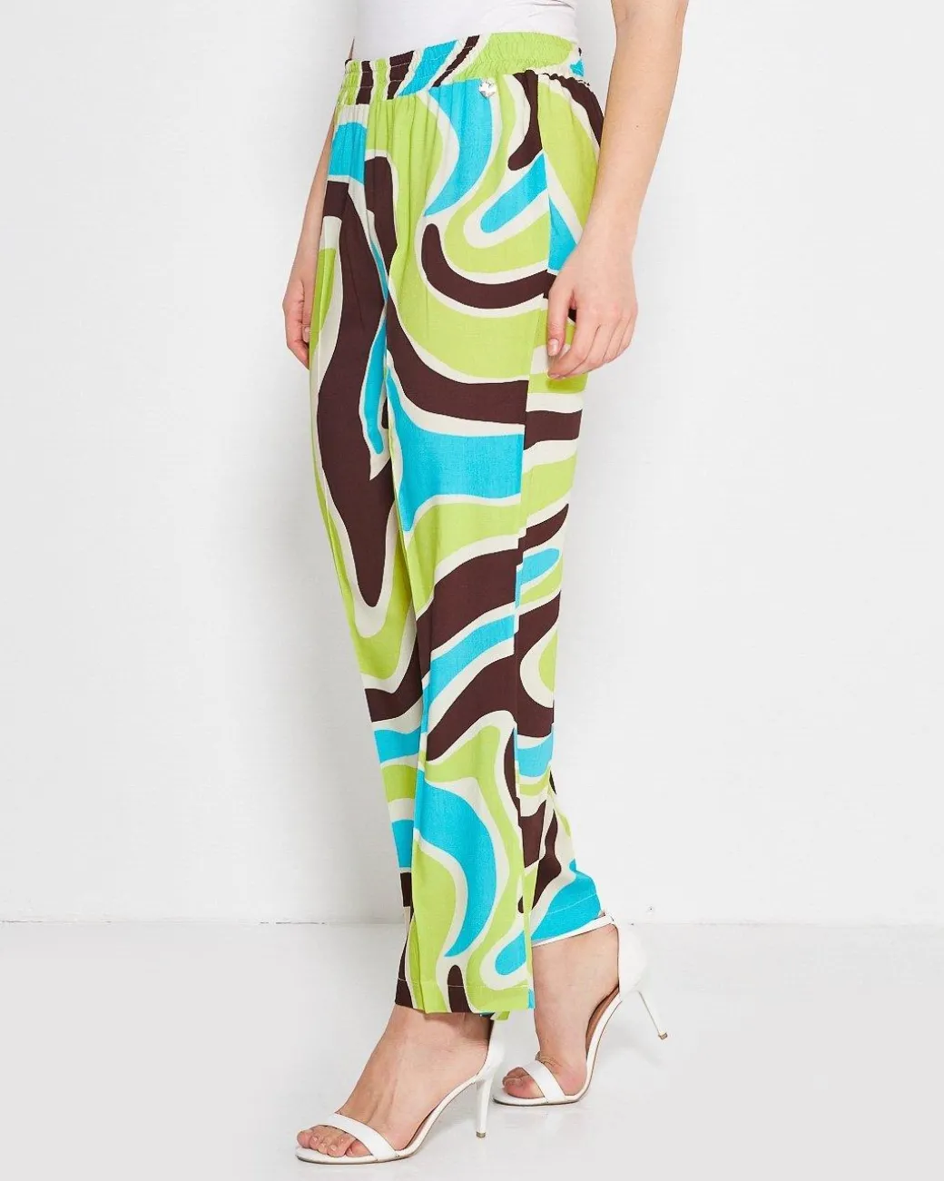 Pantalone in fantasia astratta MORO