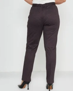 Pantalone microfantasia BORDEAUX
