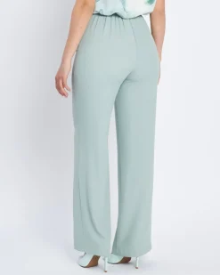Pantalone palazzo in cady con bustino elastico ALOE
