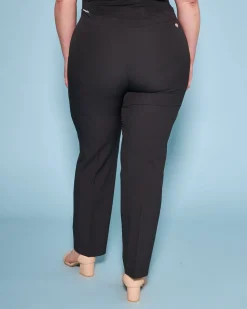 Pantaloni a gamba dritta in cady NERO