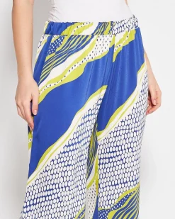 Pantapalazzo fantasia geometrica BLU-ACIDO