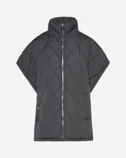 Piumino smanicato NERO