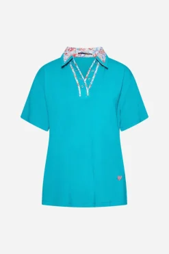 Polo profili floreali GIADA