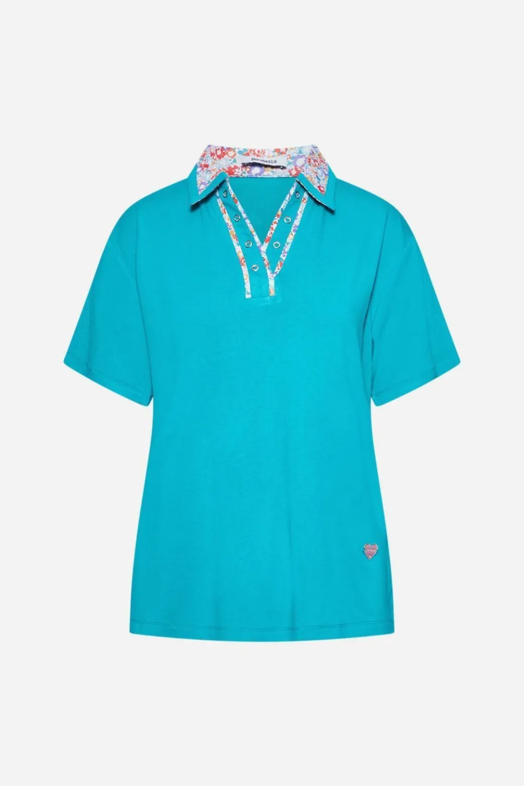 Polo profili floreali GIADA