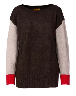 SCOLLO A BARCA A TRE COLORI ANTRACITE